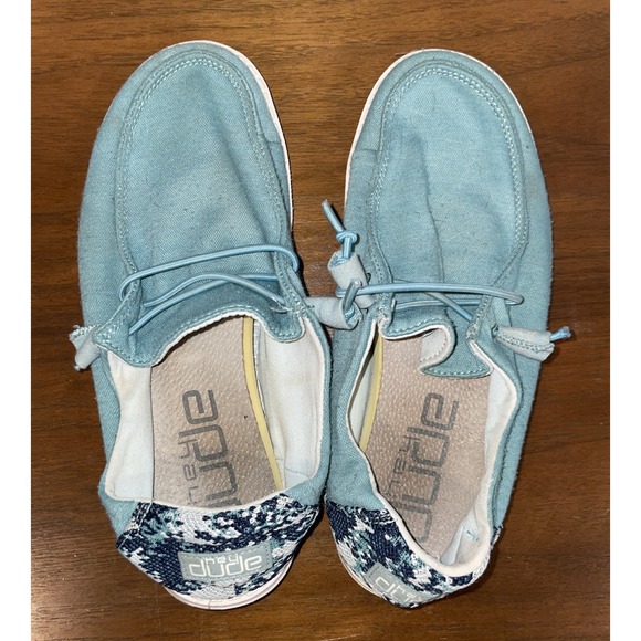 Hey Dude Women's Wendy Stretch Fleece Sea Blue Size‎ 7 - Picture 7 of 10